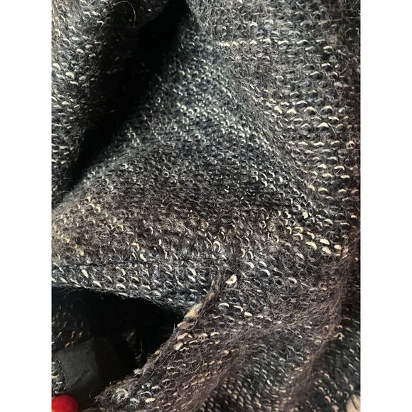 Isabel Marant Etoile Tweed Jacket Black White Striped Wool Blend Blazer Sz L - Picture 6 of 10